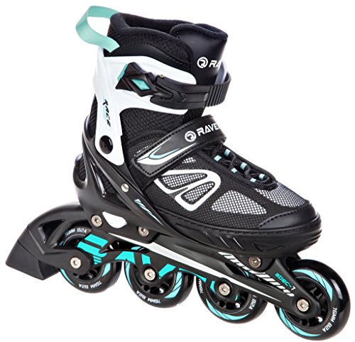 Patines en línea Advance Ajustables y modificables Negro/Menta, 35 a 39