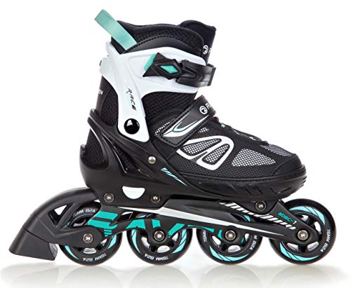 Patines en línea Advance Ajustables y modificables Negro/Menta, 35 a 39