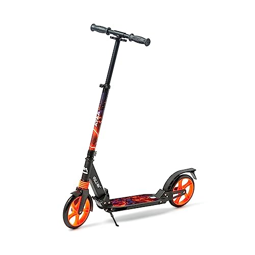 Patinete ATAA Serie Pro **Vulcan**Patinete Plegable y Ajustable en Altura con Grandes Ruedas de 20 cm, Correa de Transporte y suspensiones traseras y Delanteras