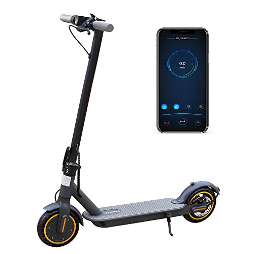 Patinete eléctrico Aovopro, 30km de autonomía, motor de 350 w, plegable, de 8,5 pulgadas, capacidad de carga 120 kg (AV01-amarillo)