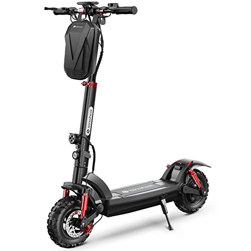 Patinete Eléctrico GT2-800W Motor, Autonomía 50 km, Doble Suspensión, Patinete Eléctrico Adulto Plegable 11", Carga 150kg