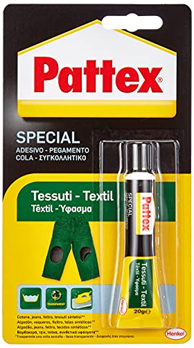 Pattex Pegamento para textil, transparente, resiste a lavados y planchados, 20gr (1479394)