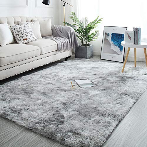 Pauwer Alfombra de Pelo Alto, Grande, Suave, 160 x 230 cm, mullida, Lavable, para Dormitorio, salón