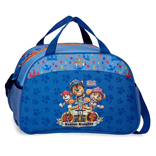 Paw Patrol Patrulla Canina Rescue Knights Bolsa de Viaje Azul 40x28x22 cms Poliéster 24,64L