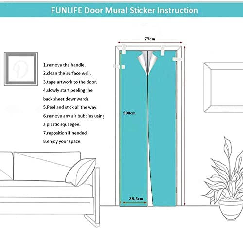 Pegatinas De Puertas Decorativas De Autoadhesiva Desmontable Adhesivos Para Puertas Decorativos De Casa Adhesivo Puerta Pegatinas Mural Pelea De Ring De Boxeo 77 X 200 Cm