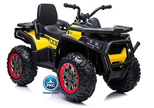 PEKECARS Quad Eléctrico Desert 12V 2.4G Amarillo