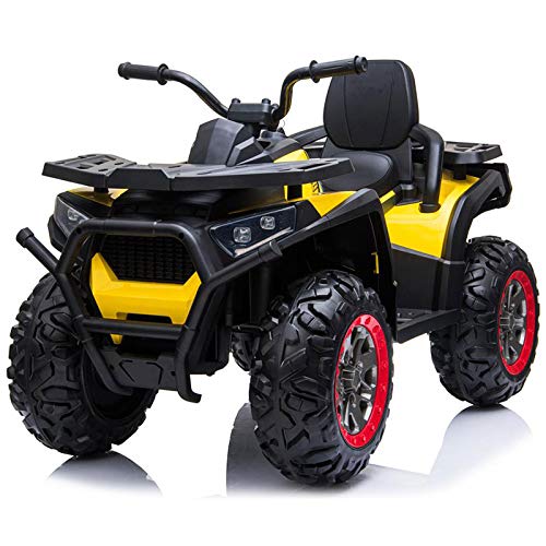 PEKECARS Quad Eléctrico Desert 12V 2.4G Amarillo