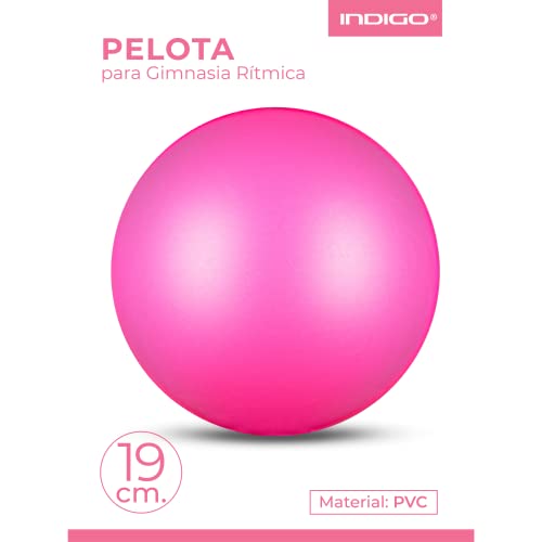 Pelota de Gimnasia Rítmica de PVC 400 g DRUNA 19 cm Ciclamen