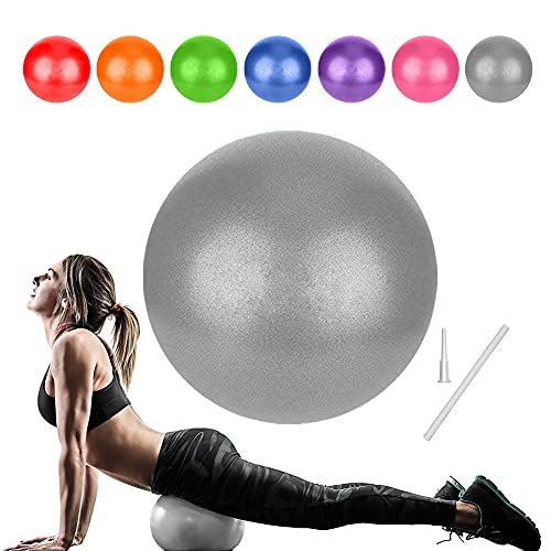 Pelota de pilates, pelota de gimnasia pequeña, 22 cm, pelota de pilates, pelotas de gimnasia para niños, pelota de fitness, yoga, fitball, oficina, ergonómica, dispositivos de equilibrio para yoga,