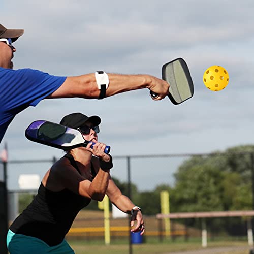 Pelotas de práctica de béisbol, paquete de 12 pelotas de béisbol blandas y huecas de plástico con una bolsa con cordón para batear, lanzar y entrenar al aire libre en interiores(amarillo)