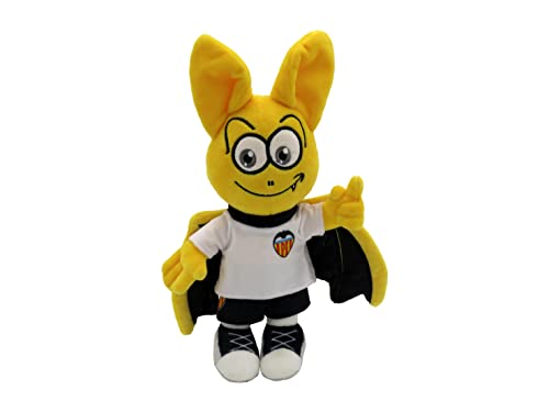 Peluche Mascota Valencia 20 Cm Camiseta Blanca, Producto Oficial (CyP Brands)