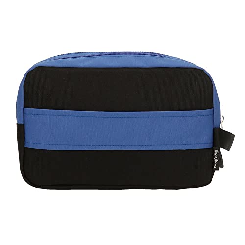 Pepe Jeans Darren Neceser Dos Compartimentos Adaptable Azul 26x16x12 cms Poliéster