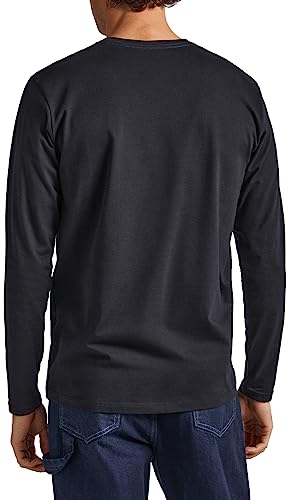 Pepe Jeans Eggo Long N, Camiseta para Hombre, Negro (Black), L