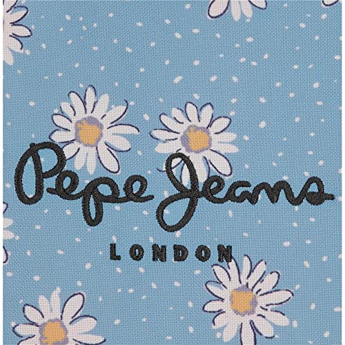 Pepe Jeans Katherine Estuche Redondo Azul 23x9x9 cms Poliéster