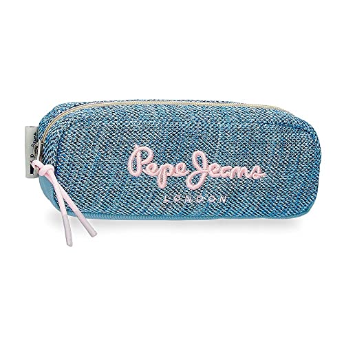 Pepe Jeans Lena Estuche Azul 22x7x3 cms Poliéster