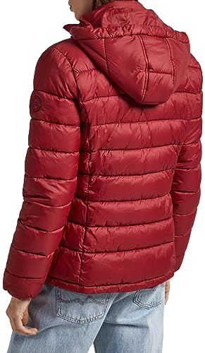 Pepe Jeans Maddie Short Puffer Jacket, Rojo (Burgundy), M para Mujer