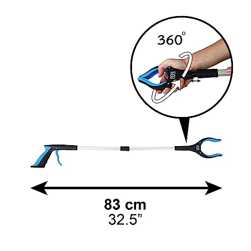 PEPE - Pinza Brazo Recoge Objetos Plegable, Brazo con Pinza Larga para Alcanzar Objetos, Alcanzador de Objetos, Pinzas Ergonomicas Largas para Recoger Objetos, Pinza de Agarre con Imán