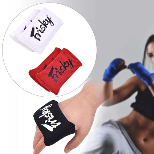 perfeclan Protectores de Nudillos, Gel de Boxeo, Protector de Manos, Gel de Fitness, Vendas de Gel Acolchadas para Nudillos para Deportes, Kickboxing, Artes, Blanco y Rojo