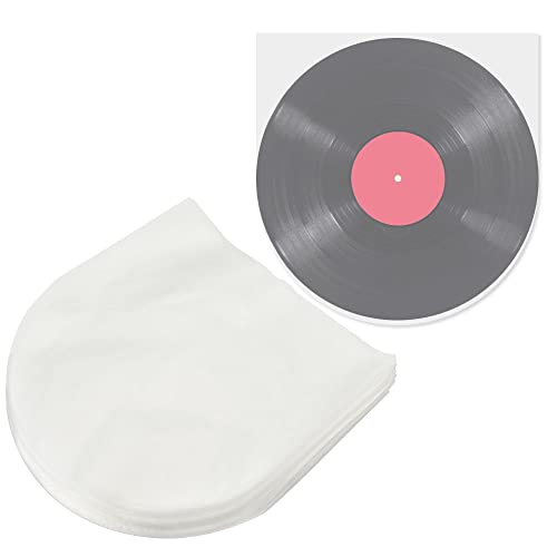 PERFETSELL 50 Pcs Fundas Interiores para Discos de Vinilo 12 Pulgadas Fundas Antiestaticas Discos LP Vinilo Proteccion para Fundas Interiores de Vinilo Fundas Interiores para Vinilos Musica Discos