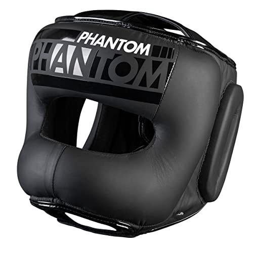 Phantom APEX - Protector de cabeza para boxeo, artes marciales mixtas, muay thai y boxing, color negro