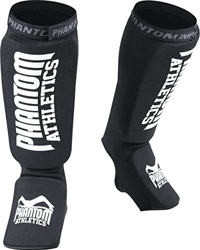 Phantom Athletics – Espinilleras – Protección Ideal y Ajuste óptimo para Kicks en Sparring – para Cualquier Artes Marciales – MMA, Kickboxing y Muay Thai – Hombre y Mujer