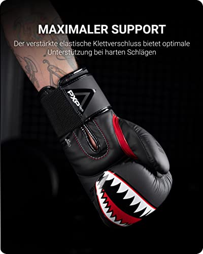 Phantom Fight Squad Guantes de Boxeo MMA Thai Boxing Gloves | Hombres (Fight Squad - Negro, 10 Oz)