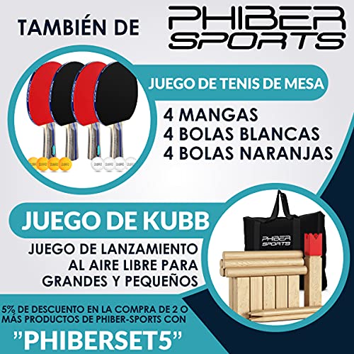 PHIBER-Sports Pelotas de Tenis de Mesa Premium 3 Estrellas [24 Piezas] Naranja - Características de Juego Ideales para Principiantes, familias y Profesionales