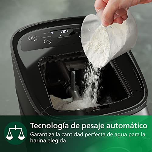 Philips Máquina Para Hacer Pasta 7000 Series - Tecnología ProExtrude, Pesaje Automático, Completamente Automático, 8 Discos Para Dar Forma, Negro (HR2665/93)