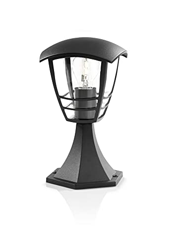 Philips My Garden Creek - Farola de exterior, 1 x 60 W, 220 V, color negro