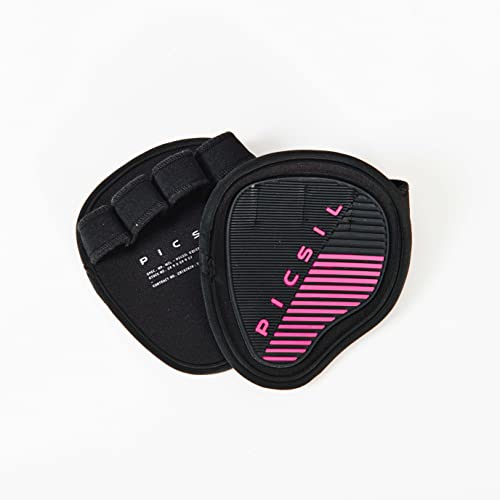 PICSIL Fitness Grip Pads, Alternativa Guantes Gym, Manoplas de Gimnasio, Cross Training, Calistenia, Gimnasia, Dominadas, Musculacion, para Hombre y Mujer (Powered Dirt)