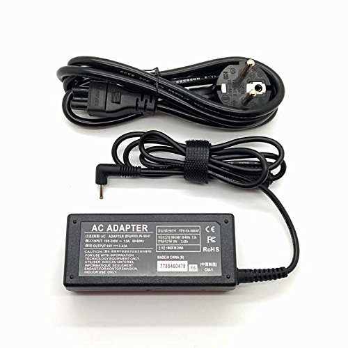 PIEZAS-PORTATILES.COM Reemplazo Adaptador Cargador Compatible Acer Aspire 3, 5, S5, S7 TravelMate B117 B311 TravelMate X3 X314-51-M X514 X313 P236 3.0mm x 1.1mm 19v 2,37a