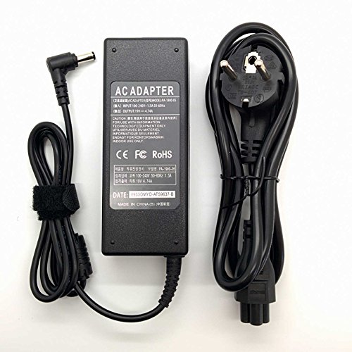 PIEZAS-PORTATILES.COM Reemplazo Adaptador Cargador Nuevo Compatible para portátiles ASUS X, V, P, Z Series del listado 19V 4,74a o Inferior 5,5mm x 2,5mm