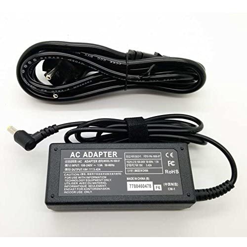 PIEZAS-PORTATILES.COM Reemplazo Adaptador Cargador Nuevo, Firewire y Compatible para Portátiles Acer Aspire/Travelmate/Extensa Series de 19v 3,42a o Menos con Punta 5,5mm x 1,7mm