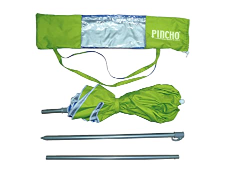 Pincho Sombrilla Mochila Plegable 180CM Ideal para Moto y Bicicleta.Protección solar UPF50+ (bloquea 99% de rayos UV), Muy ligera.1,5 kg, Medida de la sombrilla dentro de la funda 72cm.