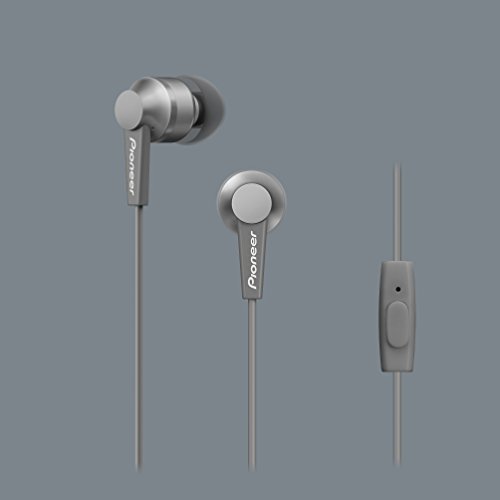 Pioneer SE-C3T-H - Auriculares con Control de telefono, Color Gris