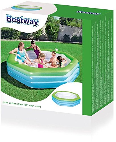 Piscina Hinchable Infantil Bestway Deluxe Octagon Family 250x250x51 cm