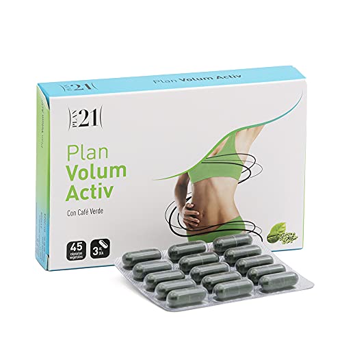 PLAMECA Plan Volum Activ con Extracto Seco de Café Verde, Proteína de Judía, Vinagre de Manzana y Picolitano de Cromo, 45 Cápsulas Vegetales