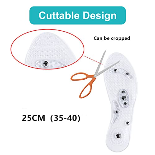 Plantilla Magnética, Adelgazantes, Ortopédicas, Acupresión, Prevención de la Fascitis Plantar Mejora la Calidad del Sueño, Unisexo, 1 Par