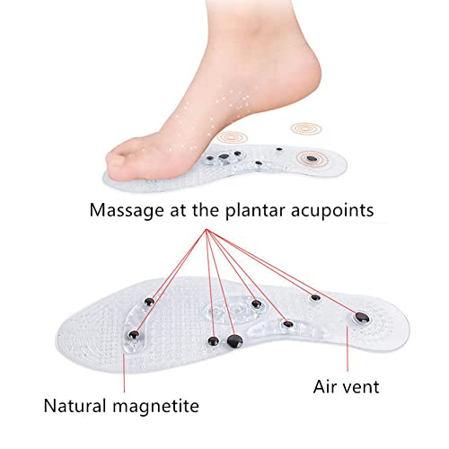 Plantilla Magnética, Adelgazantes, Ortopédicas, Acupresión, Prevención de la Fascitis Plantar Mejora la Calidad del Sueño, Unisexo, 1 Par