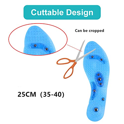 Plantilla Magnética, Plantillas Adelgazantes, Plantillas Ortopédicas, Plantillas Fascitis Plantar, Acupresión, Prevención de la Fascitis Mejora la Calidad del Sueño, Unisexo, Se puede cortar, 1 Par