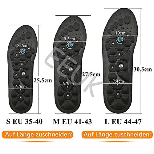 Plantillas Ortopédicas con Soporte de Arco, Plantillas Magneticas para Adelgazar, Plantillas De Terapia Magnética de Acupresión para Aliviar el Dolor de pie y la Fasciti(Size:M(EU:41-43),Color:1 Pair)