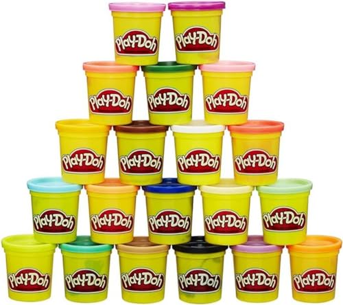 Play-Doh Pack 20 Botes (Hasbro A7924EUD), 24 Meses+, Multicolor