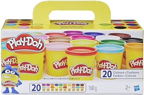 Play-Doh Pack 20 Botes (Hasbro A7924EUD), 24 Meses+, Multicolor