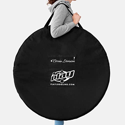 Play Juggling - Bolsa para Aros aéreos - Fabricada en poliéster Totalmente Acolchado para Proteger Mejor los Aros aéreos Durante el Transporte - Disponible en 2 tamaños - Color Negro