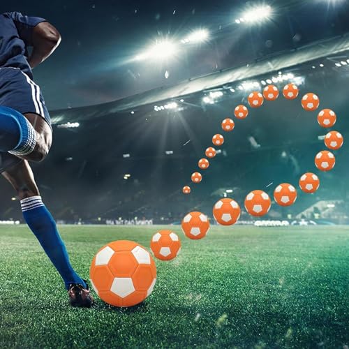 PLOTSAGE Bola Curva para Niños, Juguete de Fútbol con Curva y Giro, Accesorios de Entrenamiento de Fútbol,Juegos de Actividades de Fútbol Interior y Exterior, Durante 5-15 Años,B