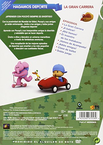 Pocoyo Hagamos Deporte: La Gran Carrera [DVD]