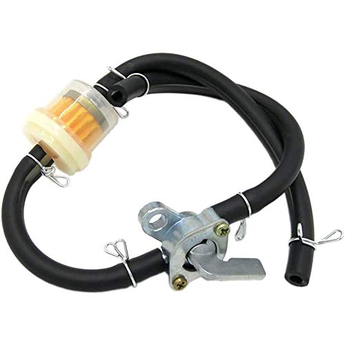 POFET Filtro de aceite de gasolina de combustible de motocicleta y tubo de aceite de gasolina negro para quad quad 50CC-150CC