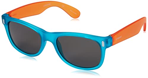 Polaroid P0115 Y2 89T Gafas de Sol, Azul (Bluette Orange/Grey Polarized), 46 Unisex Niños