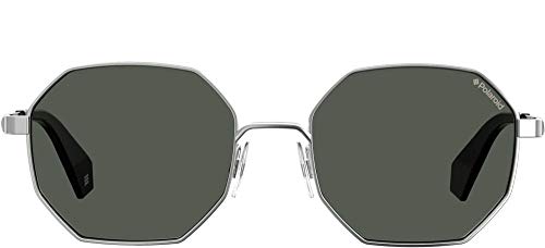 Polaroid PLD 6067/s Sunglasses, Negro (79D/M9 Silver Black), 53 Unisex Adulto