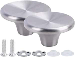 Pomos holandeses de acero inoxidable para horno Le Creuset, Aldi, Lodge, 2 unidades